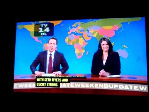 SNL "Weekend Update" clip with fake interpreter