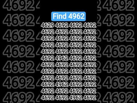 Are you Genius? Try this focus test #134