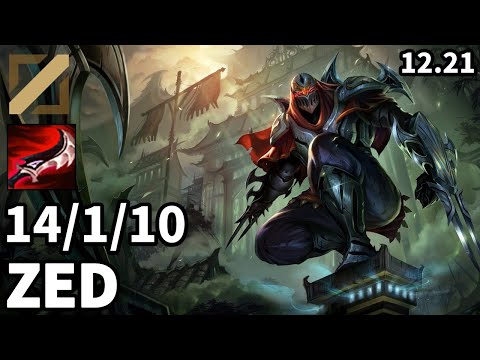 Zed Mid vs Syndra - Ranked Master - Patch KR 12.21