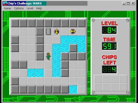 Chip's Challenge 1 Level 84 (Wars) - 580 seconds