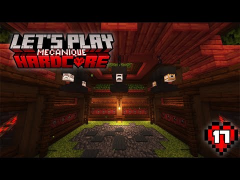 A furnace room with auto fuel - Let's Play Minecraft Mechanics Hardcore Survival (#17)
