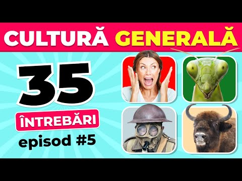 Test de Cultură Generală #5 - 35 de Întrebări din Istorie, Geografie, Botanică și Zoologie