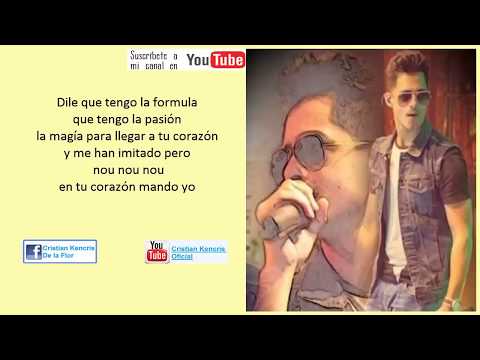 Formula de amor Ken-Y Letra 2015