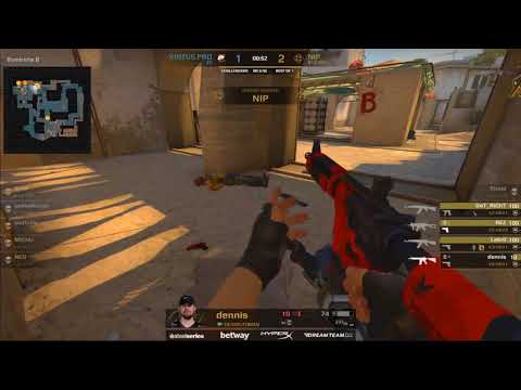 Virtus Pro vs NIP London Major 2018 CS:GO dennis shuts down the force buy with a quad kill