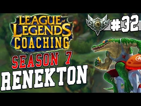 S7 LoL Coaching #32 - Renekton Top vs. Cho'Gath (Silver 2)