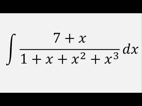 Integral of (7 + x)/(1 + x + x^2 + x^3) dx