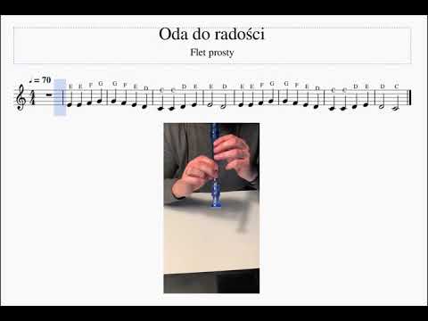 Jak zagrać na flecie "Oda do radości" - nauka gry na flecie
