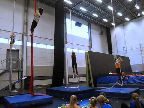 Jag som Alice i en uppvisning i Cirkushallen på Cirkör.  