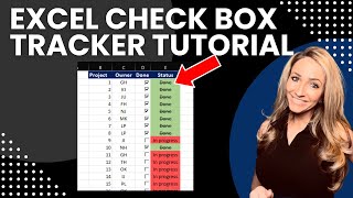 Crossed off checkboxes. Learn conditional formatting to mark items as done. - Excel Xpert tutorial video