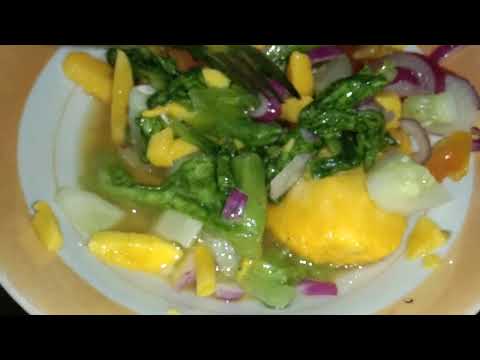 mixed fruits and vegetable appetizer.