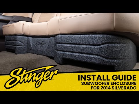Install: 2014 Silverado Under Seat Dual 10" Loaded Subwoofer Enclosure by AudioControl
