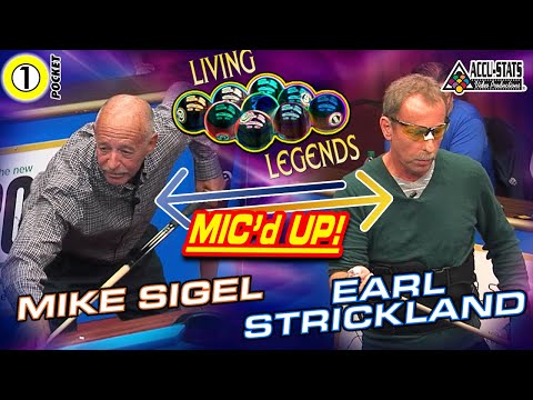 KILLER ONE POCKET: Mike SIGEL vs Earl STRICKLAND - 2017 LIVING LEGENDS EVENT