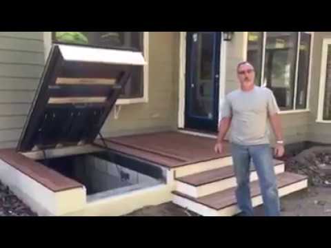 LuciGold | Hidden Access to Basement Under Porch | Aluminum Bulkhead