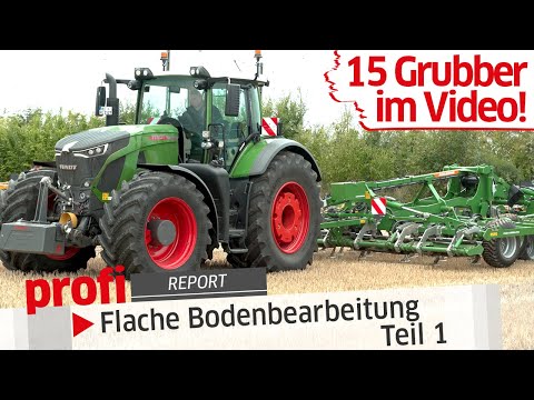 Flache Bodenbearbeitung - 15 Grubber im Video! | Teil 1 |