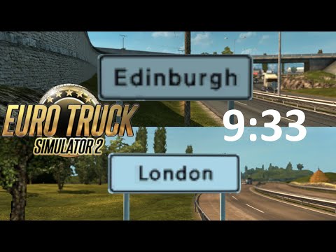 ETS 2 speedrun - Edinburgh-London RTA - 9:33