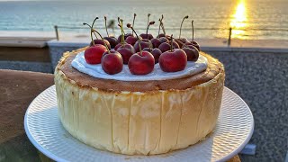 עוגת גבינה גבוהה בסיר ג׳חנון ללא גלוטן אפויה בתנור שחובה להכין בבית