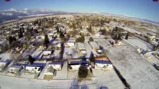 preview picture of video 'Sunny Winter Flight in Stevensville MT 12/30/14'