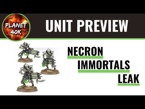 Warhammer 40k Necron Immortals LEAKED PREVIEW 9th Edition