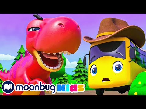 Busterin dinosaurusleikki - Go Buster | Moonbug Kids Suomeksi | Lasten piirretyt ja laulut