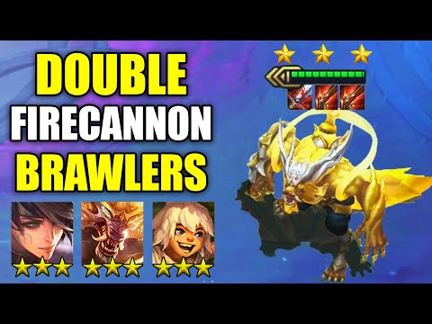3 STAR BRAWLER ⭐⭐⭐ DOUBLE RAPID FIRECANNON  Warwick, Nunu, Vi (Teamfight Tactics TFT Fates Set 4)