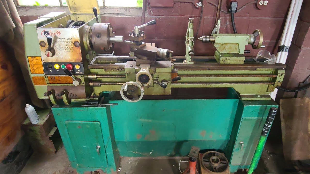 Early 80's Grizzly Lathe Model DF-1237G Wiring Diagram