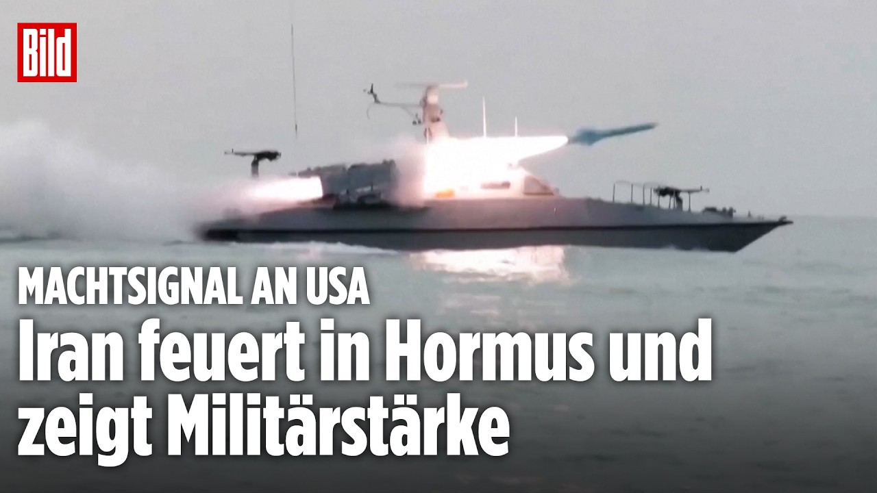 Iran feuert Raketen in der Straße von Hormus – Signal an die USA