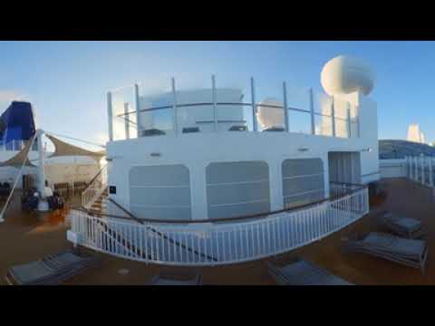 A walk around P&O Cruise Ship Iona - 360 Degree 4k Video