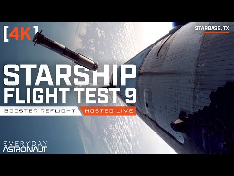 [4K] Watch the FIRST Booster Re-Flight for Starship Flight 9!