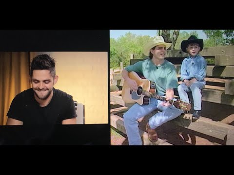 Thomas Rhett watches lost footage from when he was 5 years old singing with dad Rhett Akins 9 -9-17