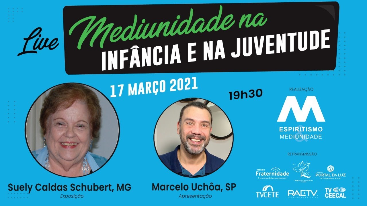 [LIVE ] MEDIUNIDADE E OBSESSÃO NA INFÂNCIA E NA ADOLESCÊNCIA - Suely Caldas Schubert e Marcelo Uchôa