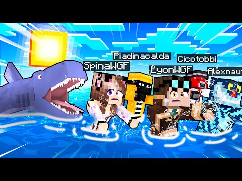 LO SQUALO GIGANTE CI VUOLE MANGIARE SU MINECRAFT!!