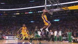 Los Angeles Lakers 2010 Game 6 Finals Dunks (Jordan Farmar &amp; Shannon Brown)