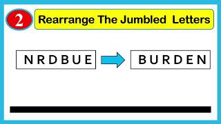 Test No. 74 II REARRANGE THE JUMBLED LETTERS TO FORM WORDS II ENGLISH QUIZ TEST #quiz