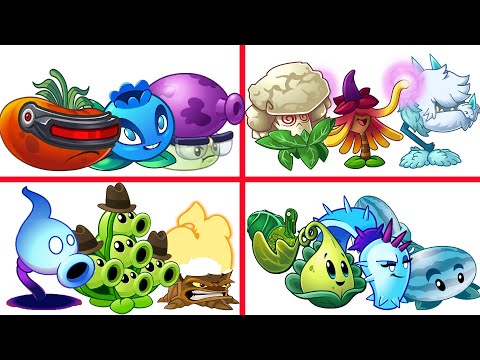 PvZ 2 4 Super Team Plants Vs Team Zombies Part 88 - Team So OP !!!