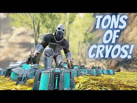 RAIDING a BASE For TONS Of CRYOPODS! | ARK MTS PVP