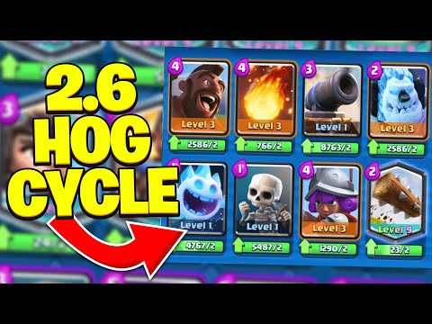 How to Use the 2.6 HOG CYCLE DECK in Clash Royale - (NEW META BEST DECK?)