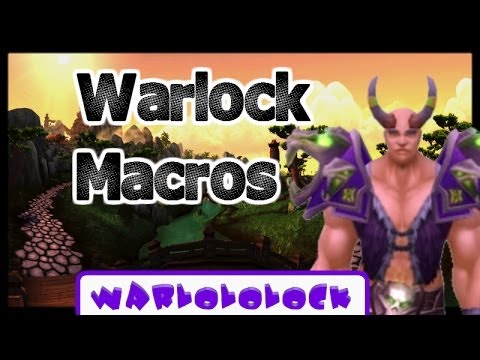 Basic Warlock PvP Macros (read description) | MoP 5.3