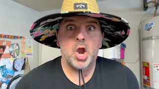 Watch Before You Buy Billabong Men's Tides Print Straw Lifeguard Sun Hat