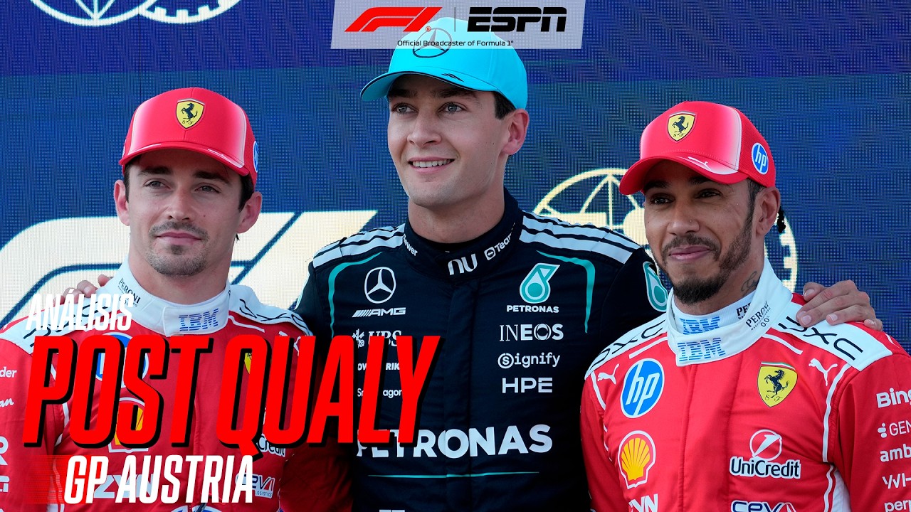 RUSSELL QUEDÓ PRIMERO, PERO FERRARI SIGUE DE CERCA A MERCEDES... LO QUE DEJÓ LA QUALY DE AUSTRIA