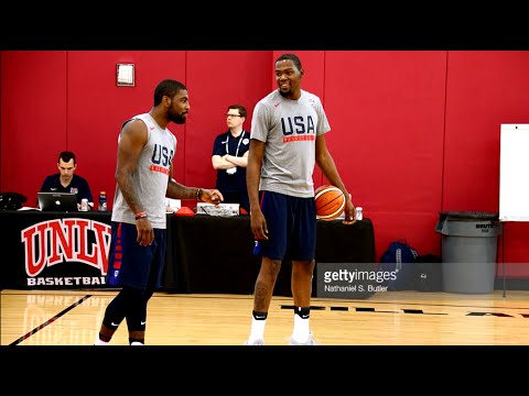 Kevin Durant VS  Kyrie Irving Battle To See Who Can Make The Most 3 Pointers.Brooklyn Nets HoopJab
