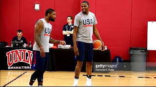 Kevin Durant VS  Kyrie Irving Battle To See Who Can Make The Most 3 Pointers.Brooklyn Nets HoopJab