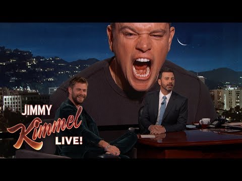 Matt Damon Ruins Chris Hemsworth Interview Video