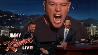 Matt Damon Ruins Chris Hemsworth Interview