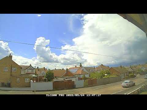 Developing thunderstorms and lots of convergence - Timelapse - Herne Bay, Kent - 24th May 2022