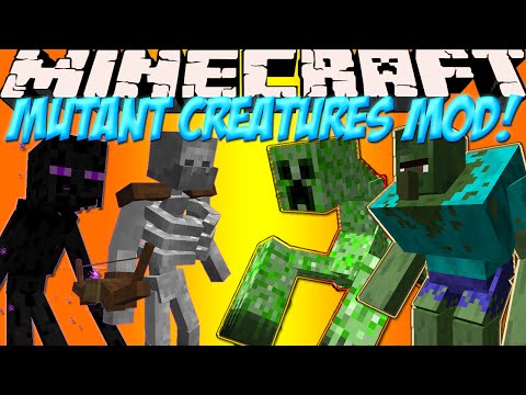 Мобы Мутанты в Minecraft!Обзор мода Minecraft "Mutant Creatures"