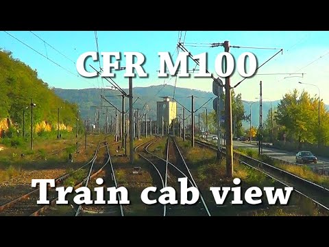 ✅Train cab view - In Cabina locomotivei pe M100-Timisoara-Caransebes-Orsova-Severin-Züg-Treni