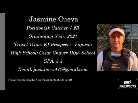 Jasmine Cueva Softball Skills Video - 2021 Catcher 2B