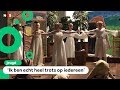 Kinderen spelen kerstmusical speciaal voor mensen uit de buurt