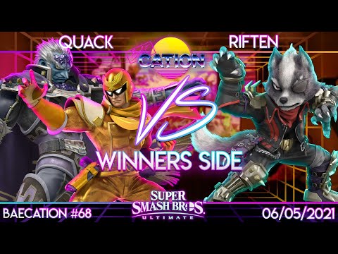 Baecation #68 - SSBU - DAD | Quack (Ganondorf, Captain Falcon) vs. Riften (Wolf) - Winners Side