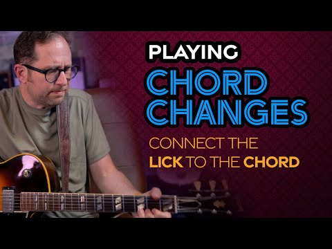 Visualize licks when playing chord changes (connect the lick to the chord)  - Guitar Lesson - EP466
